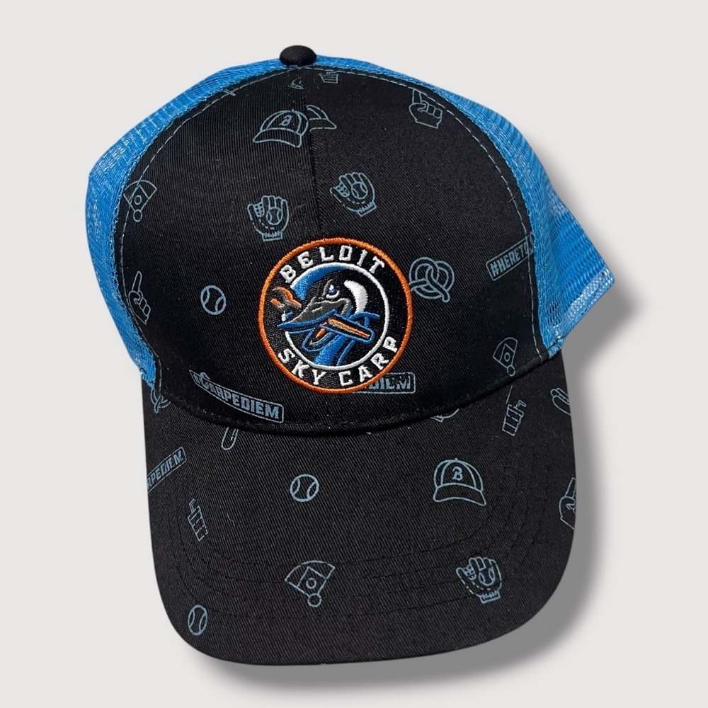 Beloit‎ Wisconsin Sky Carp Minor League Baseball Trucker Cap Hat B